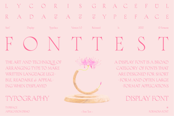 16 Best Aesthetic Fonts for Canva Designs 12 Lycoris Fonts 31531209 12 580x387 1