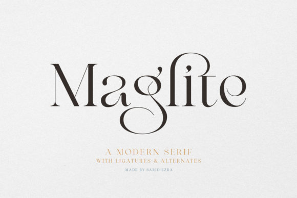 Premium Fonts: 20 Powerful Choices Designers Will Love 5 Maglite Fonts 26958900 1 1 580x387 1