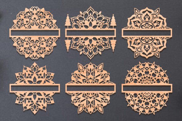 Wood Laser Cut Ideas: 45 Creative Projects Worth Making 28 Laser cut wooden mandala designs with blank spaces for personalization.