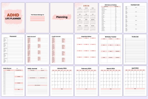 10 Best ADHD Planner Templates for Adults 12 Mega ADHD Life Planner Bundle For Adult Graphics 90031744 2 580x386 1