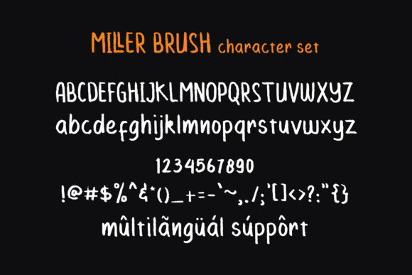 Lettering Fonts for Small Business Branding: 12 Beautiful Picks 12 Miller brush Fonts 25964703 7 580x387 1