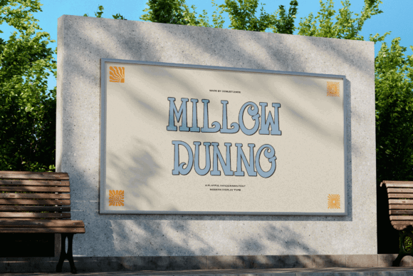 14 Fonts Similar to Rockwell Extra Bold: Bold Alternatives 43 Millow Dunno Fonts 147161179 9 580x387 1