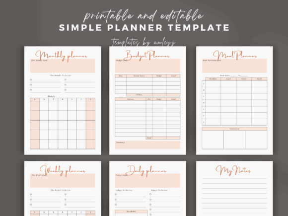 Top 11 Aesthetic Digital Planner Templates: Beautiful Picks 23 Minimal Digital Planner Template Graphics 111609786 5 580x435 1