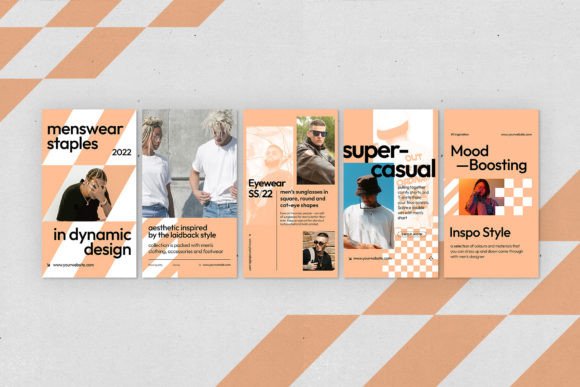 15 Minimalist Instagram Story Templates: Beautiful Kits 21 Minimalist Instagram Social Media Vol10 Graphics 72375438 3 580x387 1