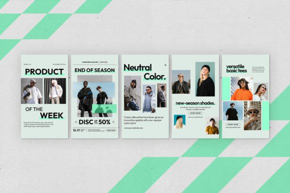 25 Instagram Story Templates: Gorgeous Designs You’ll Love 31 Minimalist Instagram Social Media Vol8 Graphics 72375249 3 580x387 1