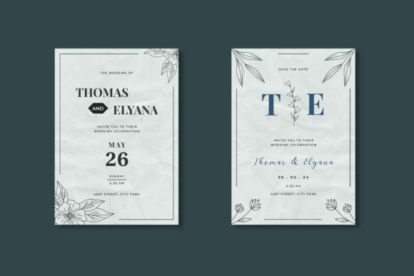14 Wedding Invitation Template Ideas That Look Expensive 17 Elegant minimalist wedding invitation design featuring floral accents and modern typography.