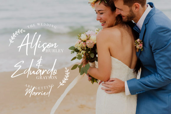 40 Best Brush Script Fonts for Elegant Wedding Invitations 82 Mistrully Script by CreatypeStudio 4 580x387 1
