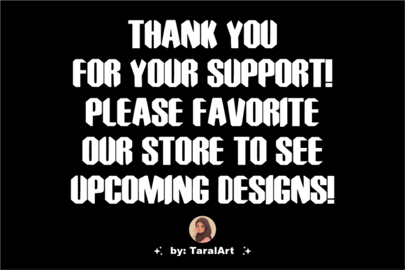 15 Premium Graffiti Fonts That Actually Look Hand-Painted 21 Bold text thanking for support and encouraging to favorite the store for upcoming designs.