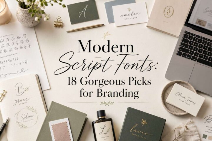 Modern Script Fonts 18 Gorgeous Picks for Branding