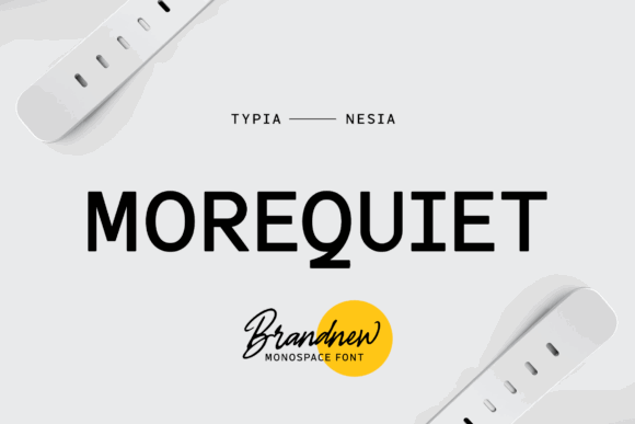 15 Best Monospace Fonts for Coding, Branding and Web Design 17 Morequiet monospaced font displayed on a watch strap background.