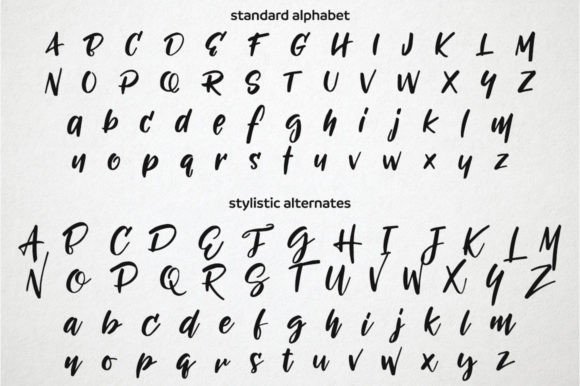 Handwritten Fonts for Vinyl Sticker Labels: 26 Best Cricut Picks 39 Morning Sunset Fonts 35218648 2 580x386 1