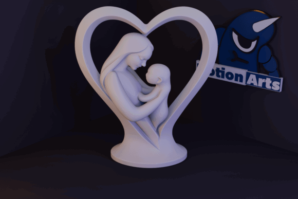 11 Most Profitable 3D Printing Models That Actually Sell 79 Mother and Child in a Heart 3D Printing 144023694 1 1 580x387 1