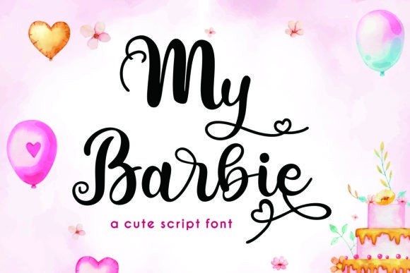 33 Best Feminine Script Fonts for Elegant Branding & Wedding Design 50 My Barbie Fonts 77235554 1 1 580x387 1