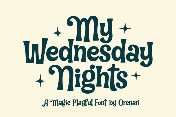 Best Display Fonts: 10 Creative Fonts for Branding, Cricut & Crafts 9 My Wednesday Night Fonts 129088970 1 1 580x387 1