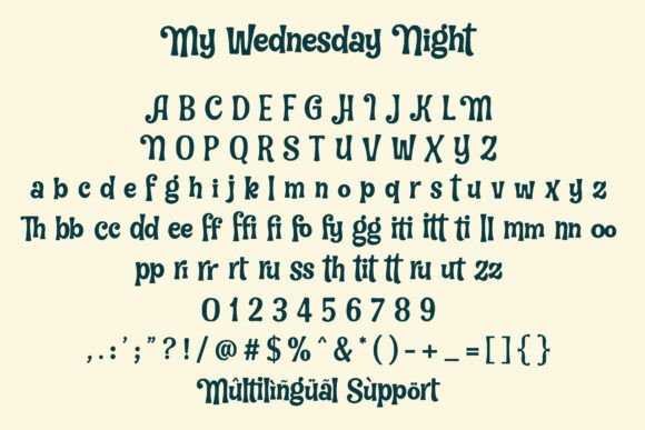 Best Display Fonts: 10 Creative Fonts for Branding, Cricut & Crafts 10 My Wednesday Night Fonts 129088970 9 580x387 1