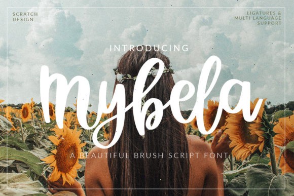 40 Best Brush Script Fonts for Elegant Wedding Invitations 57 Mybela Fonts 1 1 580x387 1