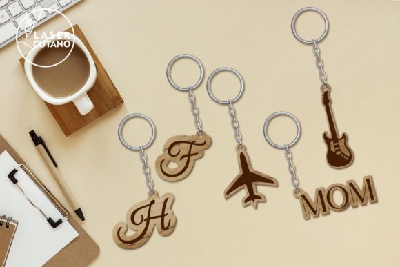 Laser Cut Files for Glowforge Projects: 25 Best Picks 32 Name Keychains Bundle Laser Cut Files Graphics 65740945 3 580x387 1