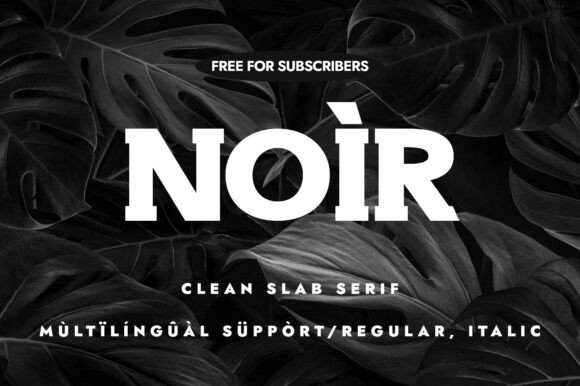 14 Fonts Similar to Rockwell Extra Bold: Bold Alternatives 7 Noir Fonts 32808231 580x386 1