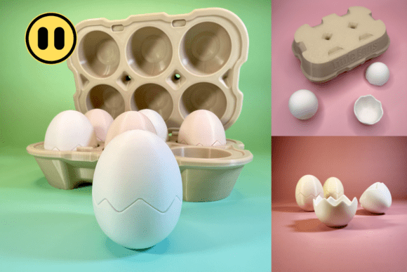 11 Most Profitable 3D Printing Models That Actually Sell 77 Openable Easter Egg Carton Eggs 3D Printing 142835253 1 1 580x387 1