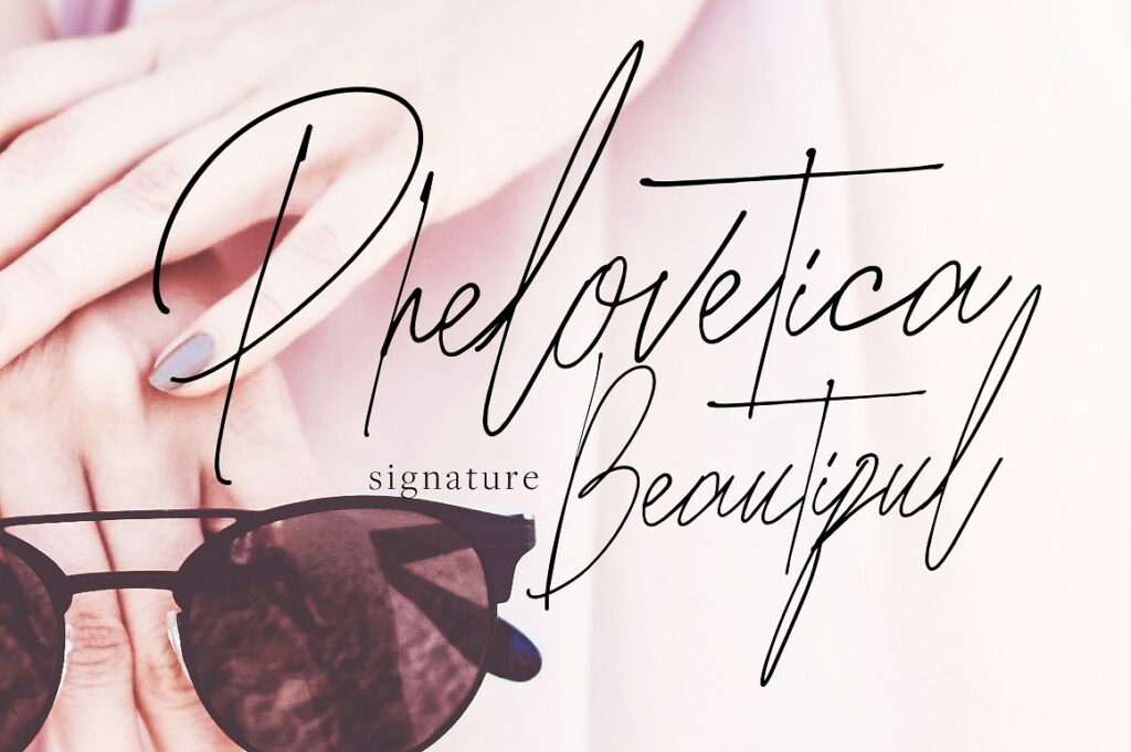 33 Best Feminine Script Fonts for Elegant Branding & Wedding Design 42 Phelovetica by bloomxxvi