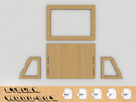 Laser Cut Files for Glowforge Projects: 25 Best Picks 20 Photo Frame Laser Cut SVG DXF Files 059 Graphics 60986511 2 580x435 1