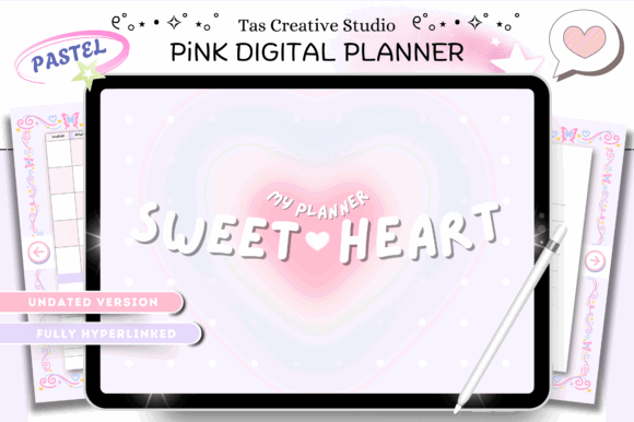 12 Best ADHD Digital Planner Templates for Better Focus 8 Pink ADHD Digital Planner 60 Pages Graphics 142440978 1 1 580x386 1