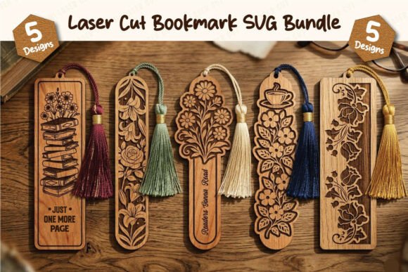 Laser Cut Wood Bookmarks Ideas: 24 Stunning Designs 32 25 Laser Cut Wood Bookmarks Ideas for Book Lovers
