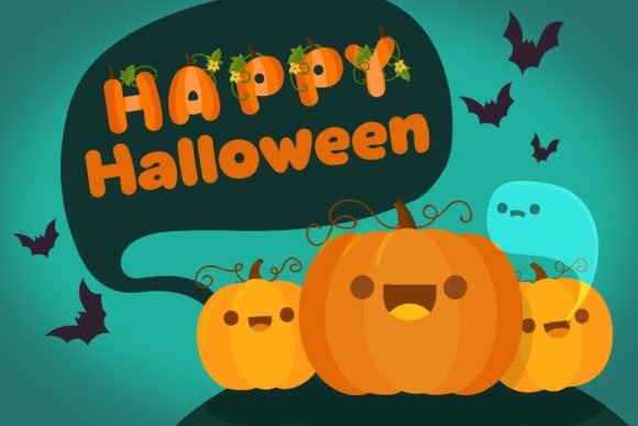 Halloween Fonts: 44 Best Picks for Cards, Signs & Cricut 29 Pumpkin Fonts 31394190 7 580x387 1