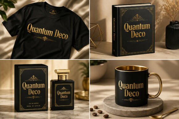 Vintage Display Fonts for Branding: 13 Stunning Retro Picks 3 Quantum Deco Fonts 151359130 2 580x386 1