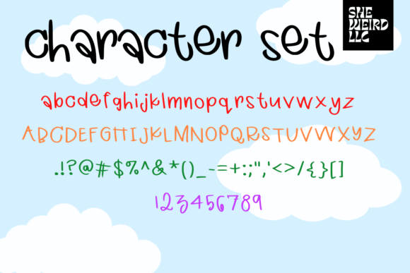 Handwritten Fonts for Vinyl Sticker Labels: 26 Best Cricut Picks 37 Quirky Rainbow Fonts 38825042 2 580x387 1