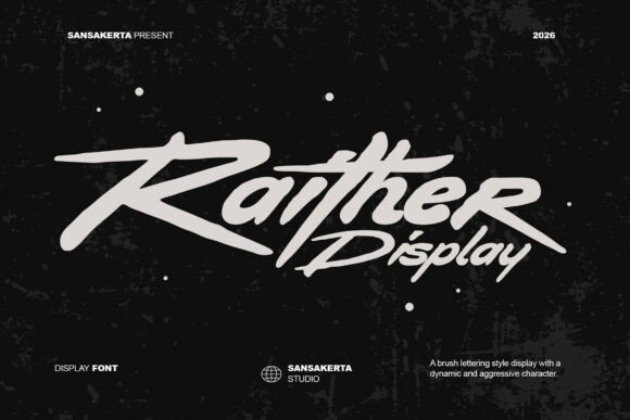 15 Graffiti Fonts for Cricut: What Actually Cuts Clean 12 Raither Display graffiti font showcasing dynamic brush lettering style.