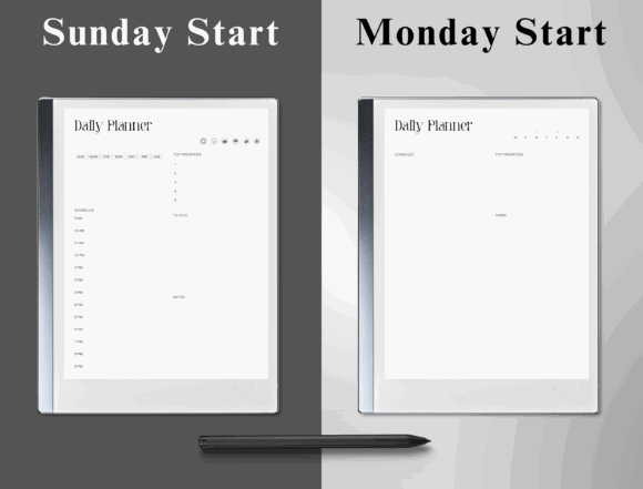 12 Best ADHD Digital Planner Templates for Better Focus 23 ReMarkable 2 ADHD Daily Planner Digital Graphics 95116444 2 580x441 2
