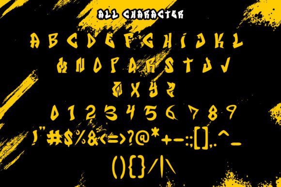 15 Graffiti Fonts for Cricut: What Actually Cuts Clean 18 Stylized graffiti font characters on a black background with yellow accents.