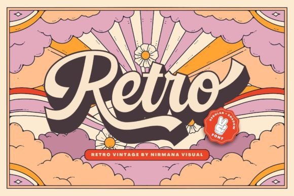 Premium Fonts: 20 Powerful Choices Designers Will Love 54 Retro Vintage Fonts 33288224 1 1 580x387 1