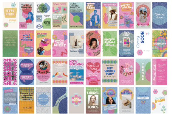 25 Instagram Story Templates: Gorgeous Designs You’ll Love 20 Riso Texture Instagram Story Templates Graphics 113684682 2 580x387 1