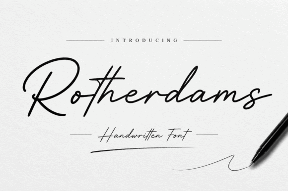 Elegant Script Fonts for Branding: 18 Stunning Picks Designers Love 32 Rotherdams Fonts 151427432 1 1 580x386 1