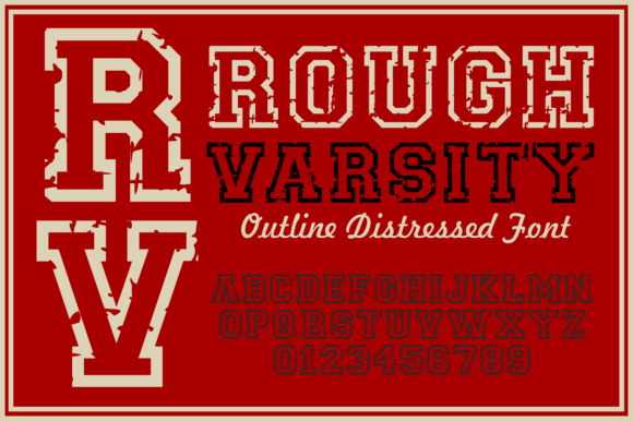 14 Fonts Similar to Rockwell Extra Bold: Bold Alternatives 38 Rough Varsity Fonts 133609719 1 1 580x386 1 1