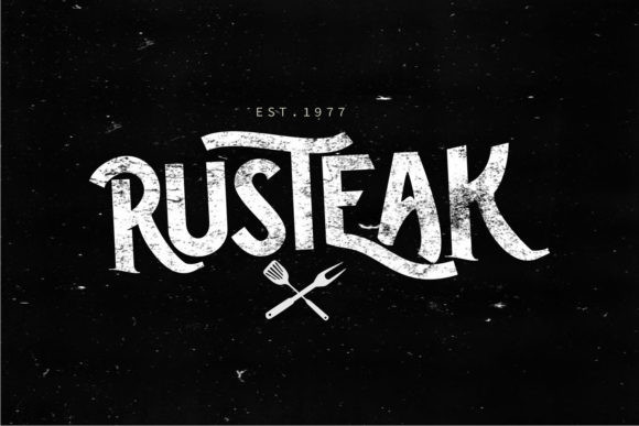 Premium Fonts: 20 Powerful Choices Designers Will Love 25 Rustic by Sigit Dwipa 3 580x387 1