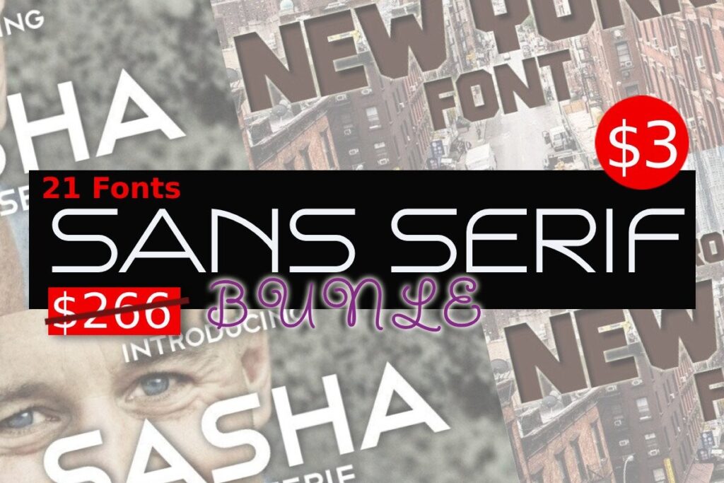 Best 10 Sans Serif Fonts Bundle for Signs: Readable Options 11 Sans Serif Font Bundle Bundles 120829267 1