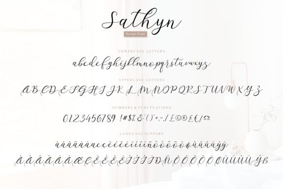 Calligraphy Fonts: 10 Stunning Picks for Elegant Designs 9 Sathyn by MJB Letters 7 580x387 1