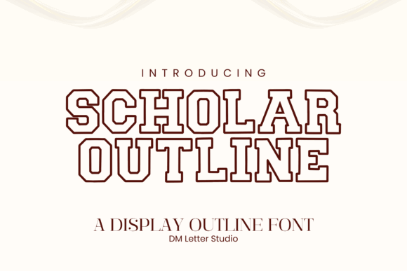 17 Collegiate Fonts: Powerful Picks for Logos & Jerseys 37 Scholar Block Outline Fonts 132785925 1 1 580x387 1