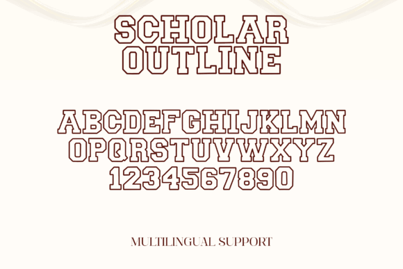 17 Collegiate Fonts: Powerful Picks for Logos & Jerseys 38 Scholar Block Outline Fonts 132785925 9 580x387 1