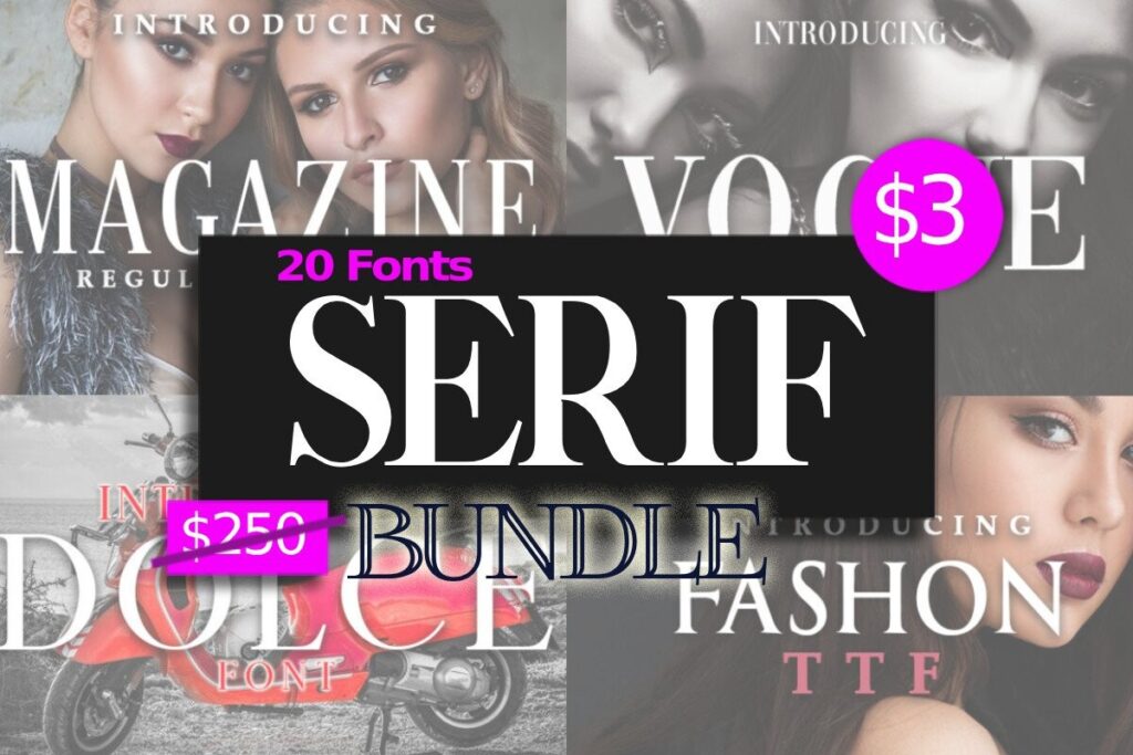 13 Best Font Bundles for Logos and Branding 12 Serif Font Bundle Bundles 116587281 1