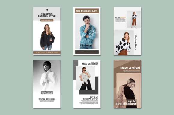 25 Instagram Story Templates: Gorgeous Designs You’ll Love 35 Simple fashion instagram story template Graphics 25667112 1 1 580x386 1