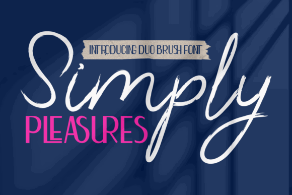 Script Fonts for Logo Design: 36 Elegant Picks That Feel Premium 33 Simply Pleasures Fonts 106446133 1 1 580x387 1