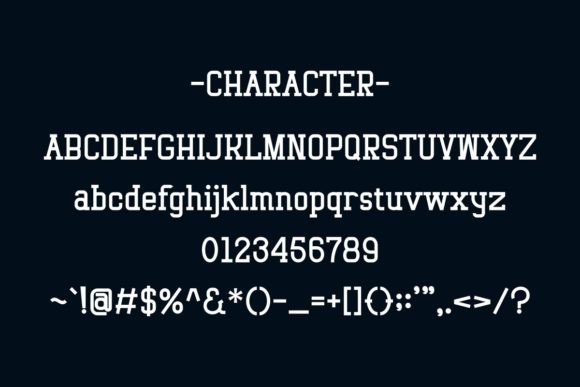 20 Bold Slab Serif Fonts: Powerful Logo & Headline Picks 6 Bold slab serif font character set showcasing uppercase, lowercase, and numbers.