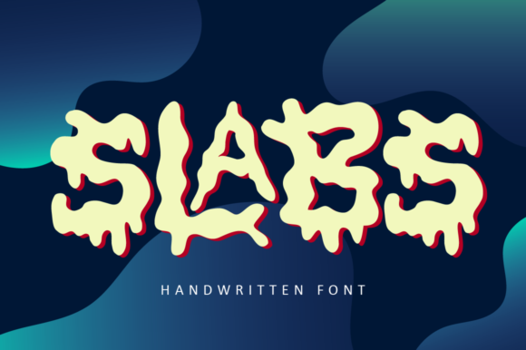 Fonts Similar to Clarendon: 15 Powerful Alternatives 43 Stylized text reading 'SLABS' in a playful, handwritten font.