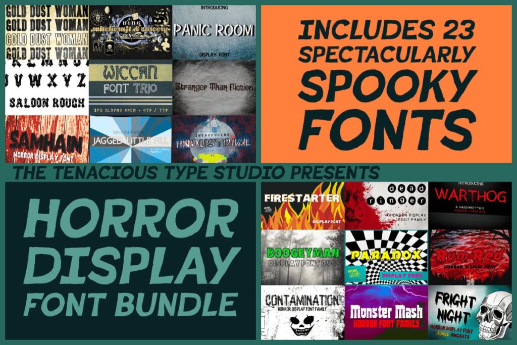 17 Halloween Fonts for Haunted House Signs That Stand Out 8 Spectacularly Spooky Horror Font Bundle Bundles 62960432 1