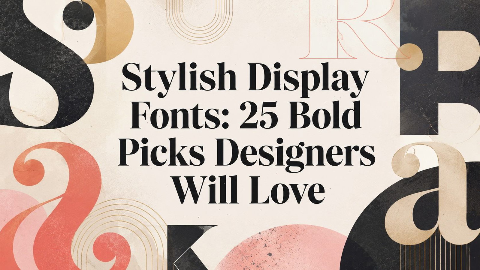 Stylish Display Fonts 25 Bold Picks Designers Will Love