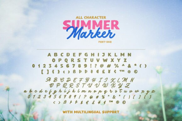 Lettering Fonts for Logo Design: 17 Stunning Picks You’ll Love 30 Summer Marker Fonts 151021015 9 580x387 1